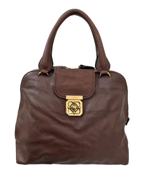 Chloe（クロエ）Chloe (クロエ) エルシーハンドバッグ ブラウンの古着・服飾アイテム