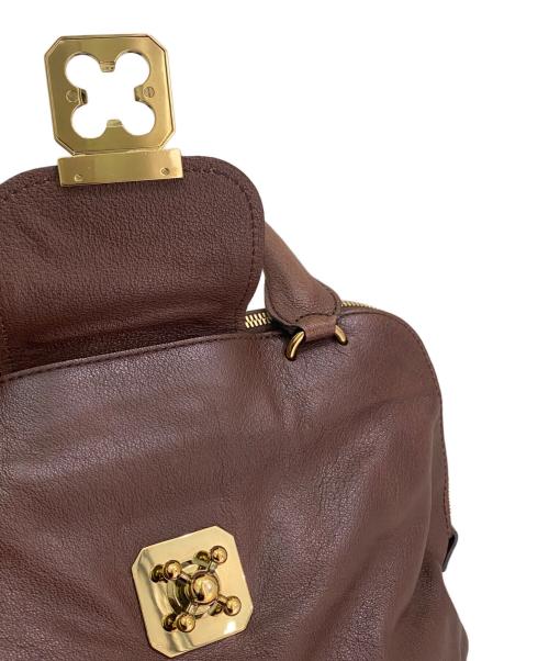 Chloe（クロエ）Chloe (クロエ) エルシーハンドバッグ ブラウンの古着・服飾アイテム