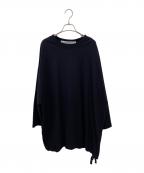 COGTHEBIGSMOKEコグザビッグスモーク）の古着「オーバーサイズ7分袖カットソー」｜ブラック