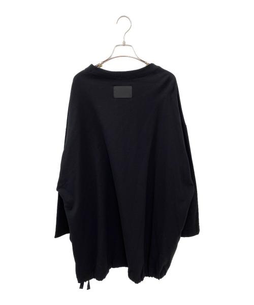 COGTHEBIGSMOKE（コグザビッグスモーク）COGTHEBIGSMOKE (コグザビッグスモーク) オーバーサイズ7分袖カットソー ブラック サイズ:-の古着・服飾アイテム