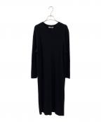 Plageプラージュ）の古着「Flared Knit ワンピース」｜ブラック
