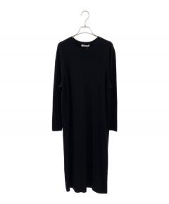 中古・古着通販】ENFOLD (エンフォルド) WIDE-FLARE DRESS ブラック