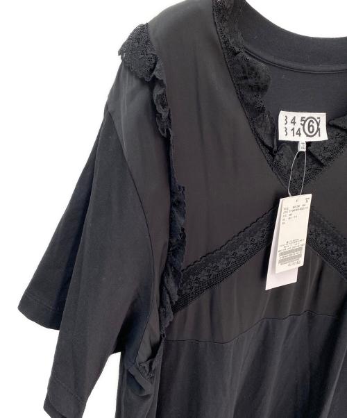 MM6 Maison Margiela（エムエムシックスメゾンマルジェラ）MM6 Maison Margiela (エムエムシックスメゾンマルジェラ) レースワンピース ブラック サイズ:40の古着・服飾アイテム