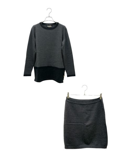 Salvatore Ferragamo（サルヴァトーレ フェラガモ）Salvatore Ferragamo (サルヴァトーレ フェラガモ) セットアップニット グレー サイズ:Ｓの古着・服飾アイテム