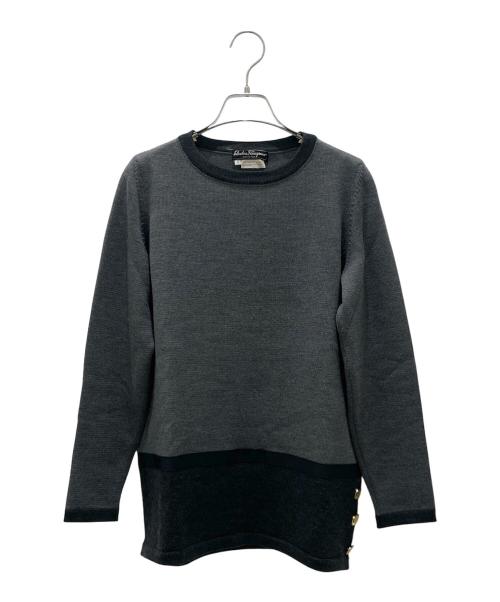 Salvatore Ferragamo（サルヴァトーレ フェラガモ）Salvatore Ferragamo (サルヴァトーレ フェラガモ) セットアップニット グレー サイズ:Ｓの古着・服飾アイテム