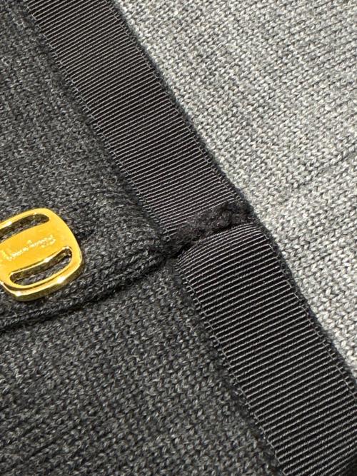 Salvatore Ferragamo（サルヴァトーレ フェラガモ）Salvatore Ferragamo (サルヴァトーレ フェラガモ) セットアップニット グレー サイズ:Ｓの古着・服飾アイテム