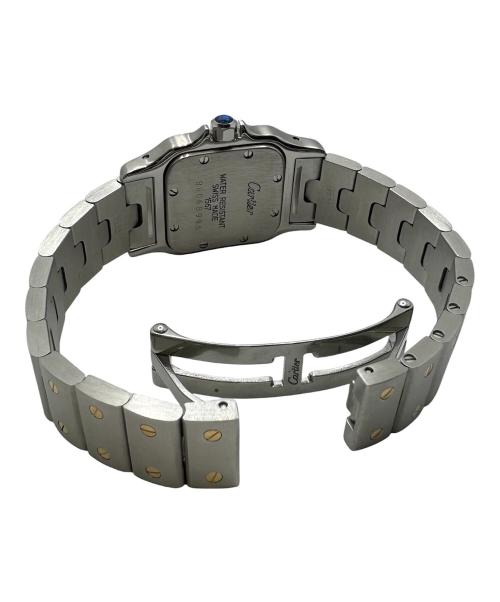 Cartier（カルティエ）Cartier (カルティエ) Santos Galbee サントスガルべSM コンビ Ref.W20012C4 アイボリー文字盤 サイズ:SM/スモール/15.0cm/36.0mm×25.0mmの古着・服飾アイテム