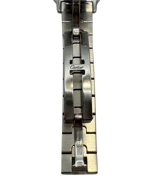 Cartier（カルティエ）Cartier (カルティエ) Santos Galbee サントスガルべSM コンビ Ref.W20012C4 アイボリー文字盤 サイズ:SM/スモール/15.0cm/36.0mm×25.0mmの古着・服飾アイテム