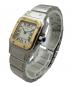 Cartier (カルティエ) Santos Galbee サントスガルべSM コンビ Ref.W20012C4 アイボリー文字盤 サイズ:SM/スモール/15.0cm/36.0mm×25.0mm：600000円