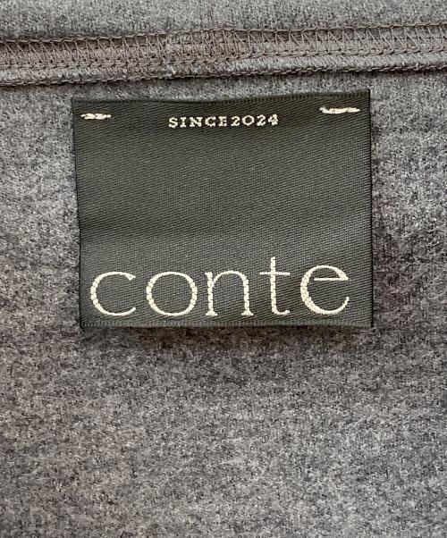 Conte（コンテ）Conte (コンテ) フーデッド ジップパーカー グレー サイズ:Freeの古着・服飾アイテム