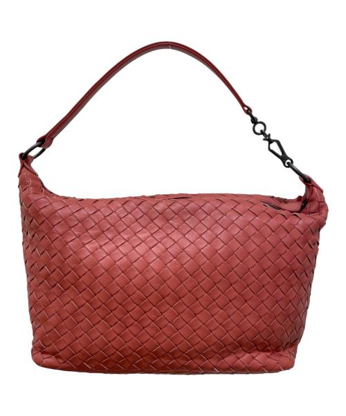 BOTTEGA VENETA（ボッテガベネタ）BOTTEGA VENETA (ボッテガベネタ) イントレチャート ワン ショルダーバッグ ブラウンの古着・服飾アイテム