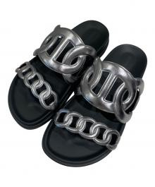 HERMES（エルメス）の古着「エクストラサンダル」｜グリ・アルジャン (シルバー)