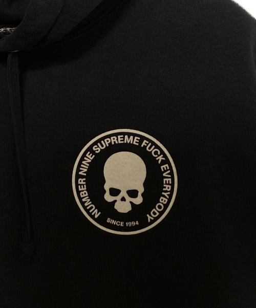 SUPREME（シュプリーム）Supreme (シュプリーム) NUMBER (N)INE (ナンバーナイン) Hooded Sweatshirt ブラック サイズ:Mの古着・服飾アイテム