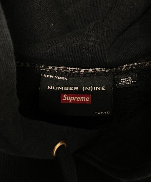 SUPREME（シュプリーム）Supreme (シュプリーム) NUMBER (N)INE (ナンバーナイン) Hooded Sweatshirt ブラック サイズ:Mの古着・服飾アイテム