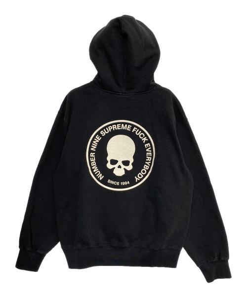SUPREME（シュプリーム）Supreme (シュプリーム) NUMBER (N)INE (ナンバーナイン) Hooded Sweatshirt ブラック サイズ:Mの古着・服飾アイテム