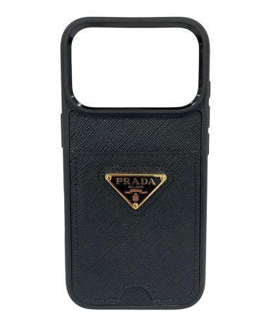 【中古】PRADA（プラダ）サフィアーノ　iPhone16Proケース（黒） 5603000170077707_01_5633w.jpeg