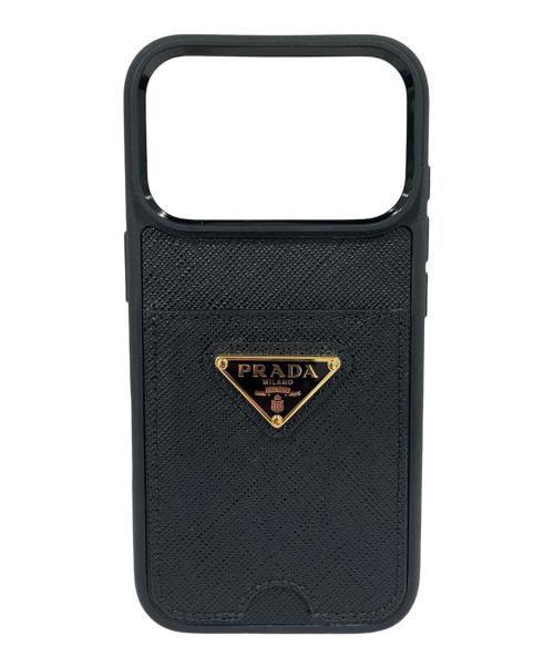 PRADA（プラダ）PRADA (プラダ) サフィアーノレザー iPhone 17 Pro用ケース サイズ:iPhone17Proの古着・服飾アイテム