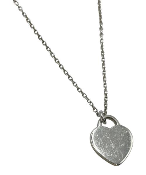 TIFFANY & Co.（ティファニー）TIFFANY & Co. (ティファニー) ミニダブルハートネックレス シルバー×ブルーの古着・服飾アイテム