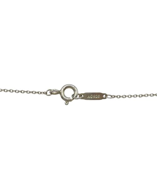 TIFFANY & Co.（ティファニー）TIFFANY & Co. (ティファニー) ミニダブルハートネックレス シルバー×ブルーの古着・服飾アイテム