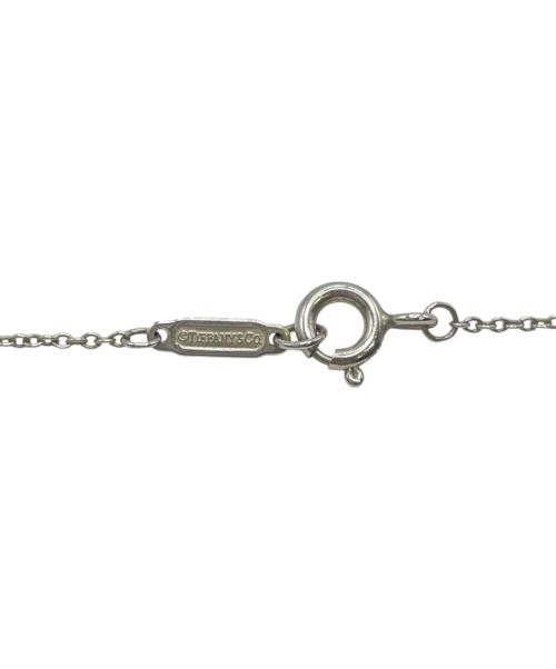 TIFFANY & Co.（ティファニー）TIFFANY & Co. (ティファニー) ミニダブルハートネックレス シルバー×ブルーの古着・服飾アイテム