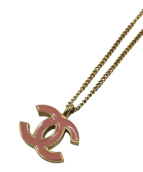 CHANEL（シャネル）CHANEL (シャネル) ココマークネックレス ピンクの古着・服飾アイテム
