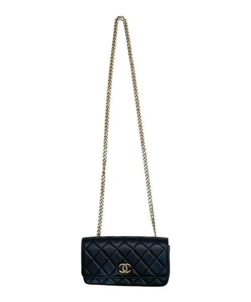 CHANEL（シャネル）CHANEL (シャネル) ウエストショルダーポーチ ブラックの古着・服飾アイテム