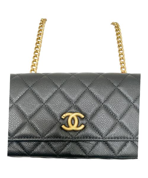 CHANEL（シャネル）CHANEL (シャネル) ウエストショルダーポーチ ブラックの古着・服飾アイテム