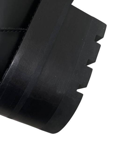 CHANEL（シャネル）CHANEL (シャネル) ココマーク レザー厚底ローファー ブラック サイズ:38の古着・服飾アイテム