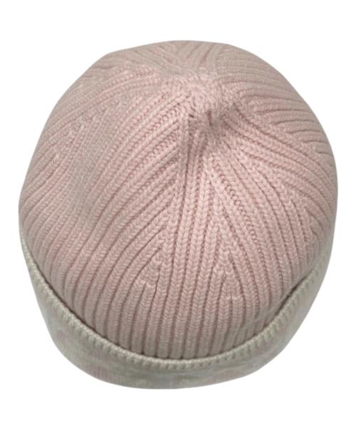 HERMES（エルメス）HERMES (エルメス) ニットキャップ《ヘヴン》 ピンク サイズ:Mの古着・服飾アイテム