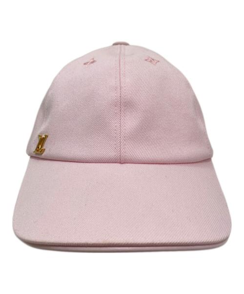 LOUIS VUITTON（ルイ ヴィトン）LOUIS VUITTON (ルイ ヴィトン) LVアイコニック コットンキャップ ピンクの古着・服飾アイテム