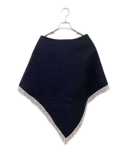 jacquemus（ジャックムス）jacquemus (ジャックムス) リネン混ケープ ブラック サイズ:38の古着・服飾アイテム