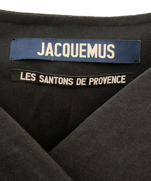 jacquemus（ジャックムス）jacquemus (ジャックムス) リネン混ケープ ブラック サイズ:38の古着・服飾アイテム