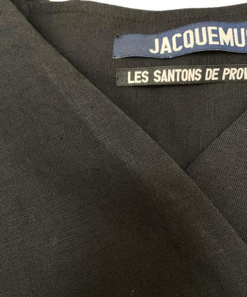 jacquemus（ジャックムス）jacquemus (ジャックムス) リネン混ケープ ブラック サイズ:38の古着・服飾アイテム