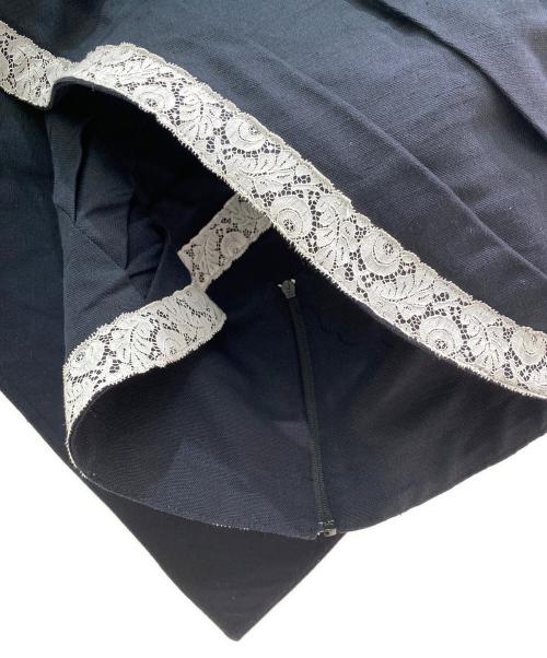 jacquemus（ジャックムス）jacquemus (ジャックムス) リネン混ケープ ブラック サイズ:38の古着・服飾アイテム