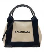 BALENCIAGAバレンシアガ）の古着「NAVY CABAS XS」｜アイボリー×ブラック