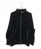 Graphpaperグラフペーパー）の古着「24AWA Compact Velour Track Jacket」｜ブラック