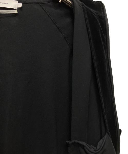 Graphpaper（グラフペーパー）Graphpaper (グラフペーパー) 24AWA Compact Velour Track Jacket ブラック サイズ:1の古着・服飾アイテム