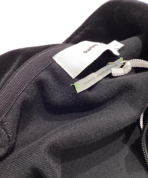 Graphpaper（グラフペーパー）Graphpaper (グラフペーパー) 24AWA Compact Velour Track Jacket ブラック サイズ:1の古着・服飾アイテム