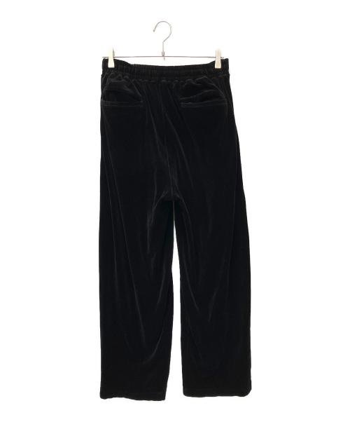 Graphpaper（グラフペーパー）Graphpaper (グラフペーパー) 24AW Compact Velour Easy Pants ブラック サイズ:1の古着・服飾アイテム