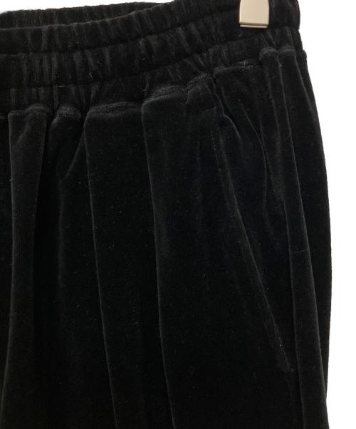 Graphpaper（グラフペーパー）Graphpaper (グラフペーパー) 24AW Compact Velour Easy Pants ブラック サイズ:1の古着・服飾アイテム