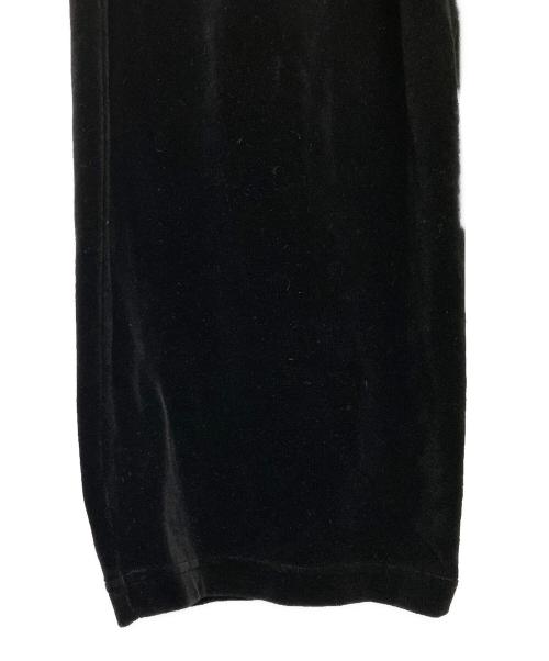 Graphpaper（グラフペーパー）Graphpaper (グラフペーパー) 24AW Compact Velour Easy Pants ブラック サイズ:1の古着・服飾アイテム
