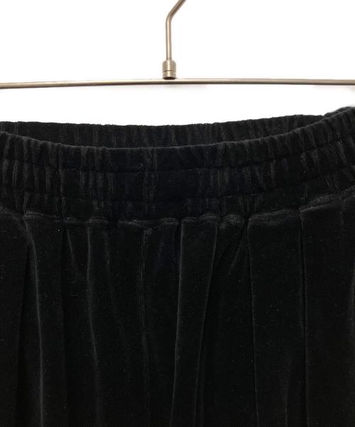 Graphpaper（グラフペーパー）Graphpaper (グラフペーパー) 24AW Compact Velour Easy Pants ブラック サイズ:1の古着・服飾アイテム