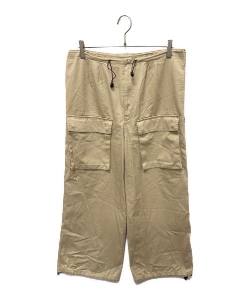 MM6 Maison Margiela（エムエムシックスメゾンマルジェラ）MM6 Maison Margiela (エムエムシックスメゾンマルジェラ) MM DRAWSTRING CARGO PANTS ベージュ サイズ:38の古着・服飾アイテム