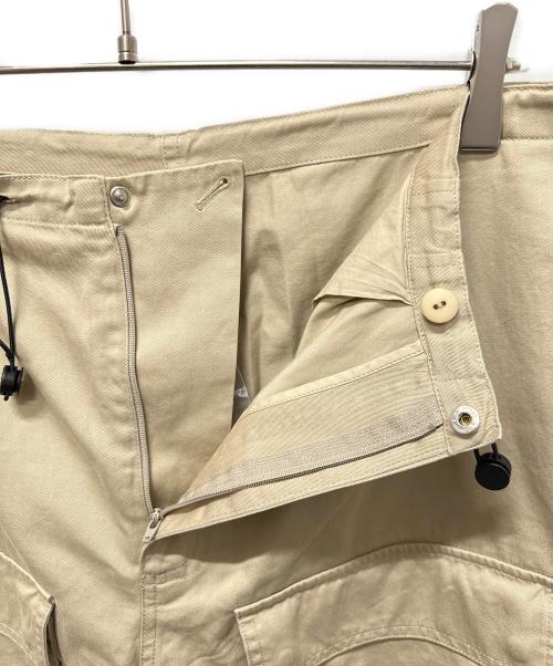 MM6 Maison Margiela（エムエムシックスメゾンマルジェラ）MM6 Maison Margiela (エムエムシックスメゾンマルジェラ) MM DRAWSTRING CARGO PANTS ベージュ サイズ:38の古着・服飾アイテム