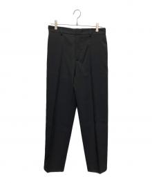 JIL SANDER（ジルサンダー）の古着「ポリエステルギャバジン テーパードパンツ」｜ブラック