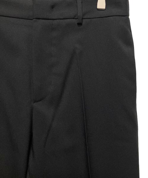 JIL SANDER（ジルサンダー）JIL SANDER (ジルサンダー) ポリエステルギャバジン テーパードパンツ ブラック サイズ:44の古着・服飾アイテム