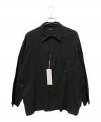 COMOLIコモリ）の古着「23SS 空紡オックス シャツジャケット」｜ブラック