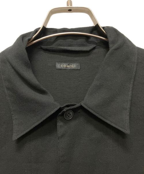 COMOLI（コモリ）COMOLI (コモリ) 23SS 空紡オックス シャツジャケット ブラック サイズ:2の古着・服飾アイテム