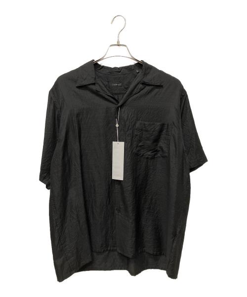 COMOLI（コモリ）COMOLI (コモリ) 24SS ウールシルク 半袖オープンカラーシャツ チャコール サイズ:2の古着・服飾アイテム
