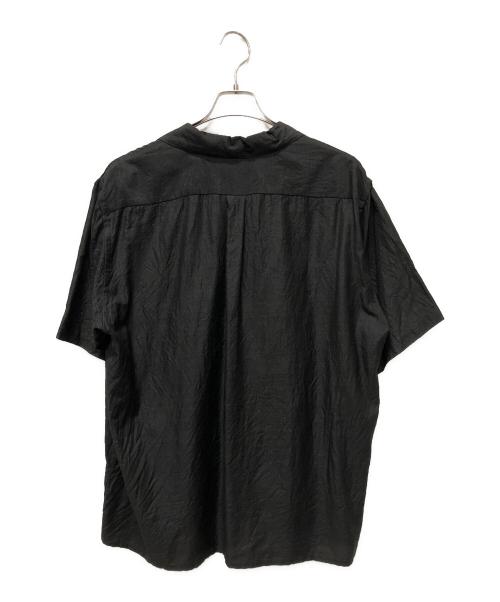 COMOLI（コモリ）COMOLI (コモリ) 24SS ウールシルク 半袖オープンカラーシャツ チャコール サイズ:2の古着・服飾アイテム